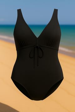Immagine di PLUS SIZE BLACK TUMMY CONTROL SWIM SUIT
